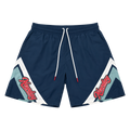 Chevron Panel Nylon Shorts (Navy)